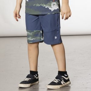 Deux par Deux Short athlétique avec insertion camouflage Collection Ma Classe De Gym VENTE FINALE - AUCUN RETOUR