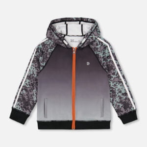 Deux par Deux Veste zippée avec capuchon athlétique Collection Classe de Gym VENTE FINALE - AUCUN RETOUR