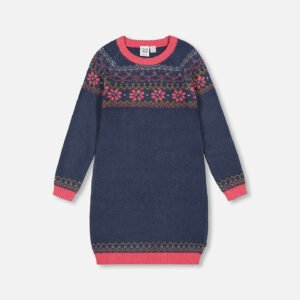 Deux par Deux Robe islandaise en tricot Collection Jardin D'hiver VENTE FINALE - AUCUN RETOUR