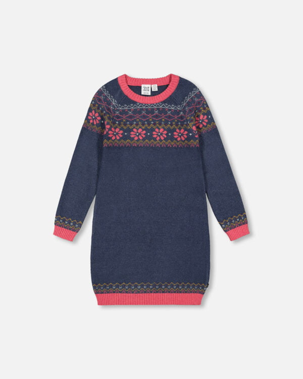Deux par Deux Robe islandaise en tricot Collection Jardin D'hiver VENTE FINALE - AUCUN RETOUR