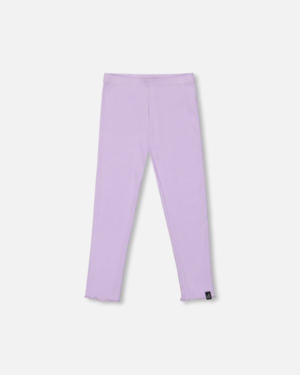Deux par Deux Leggings côtelés lilas Essentiels VENTE FINALE - AUCUN RETOUR