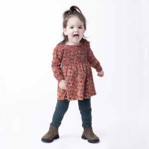 Nanö Ensemble 2 Pièces Tunique et Legging Collection Fleuri, Fillette, Fleuri VENTE FINALE - AUCUN RETOUR
