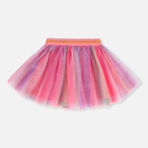 Deux par Deux Jupe en tulle à rayures arc-en-ciel Collection La danse des papillons VENTE FINALE – AUCUN RETOUR