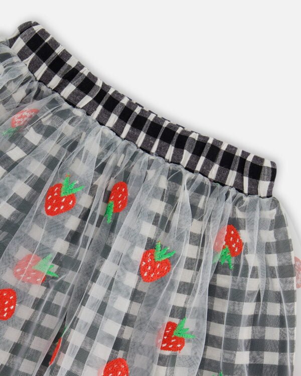 Deux par Deux Jupe Collection J'aime ta fraise VENTE FINALE – AUCUN RETOUR - Image 3