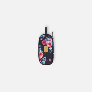 Trousse À Crayons Noire Imprimé Roses VENTE FINALE – AUCUN RETOUR