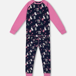 Deux par Deux Ensemble pyjama deux pièces Imprimés Chat VENTE FINALE – AUCUN RETOUR