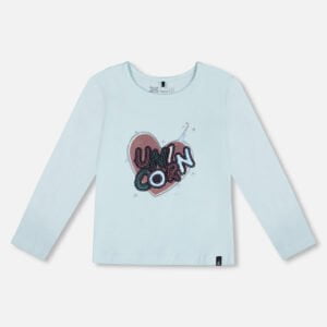 Deux par Deux T-shirt en coton biologique Collection Ma licorne d’argent VENTE FINALE – AUCUN RETOUR