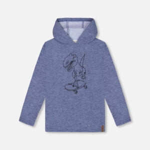 Deux par Deux T-shirt à capuchon super doux en jersey brossé Collection B.O.Y.S. VENTE FINALE – AUCUN RETOUR
