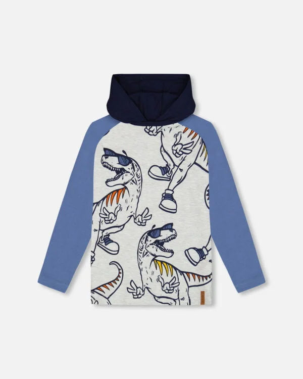 Deux par Deux T-shirt raglan à capuchon Collection B.O.Y.S. VENTE FINALE – AUCUN RETOUR