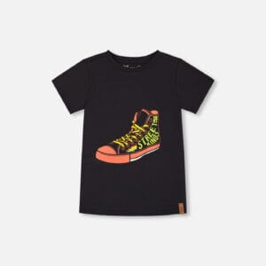 Deux par Deux T-shirt graphique en coton biologique