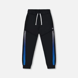 Deux par Deux Pantalon athlétique bleu et noir