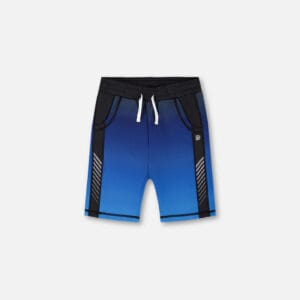 Deux par Deux Short athlétique bleu et noir