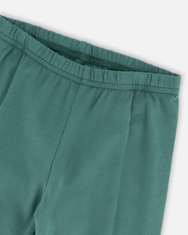 Deux par Deux Legging vert foncé imprimé de fleurs PRÉVENTE – Image 3