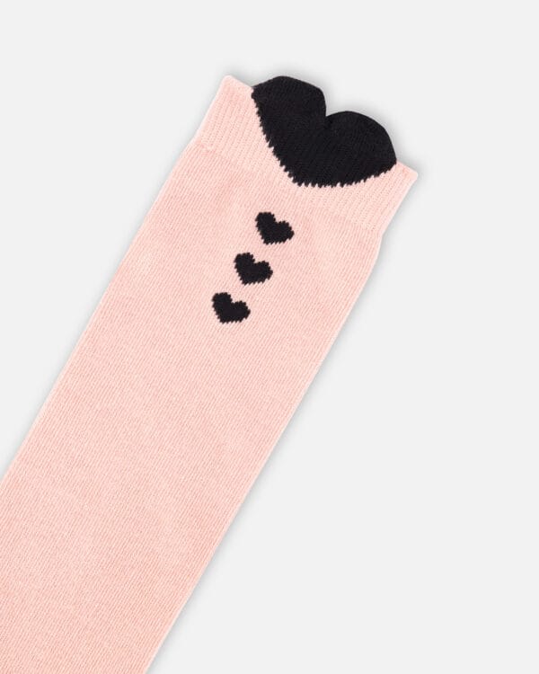 Deux par Deux Lot de 3 paires de chaussettes en tricot noir et rose PRÉVENTE – Image 4